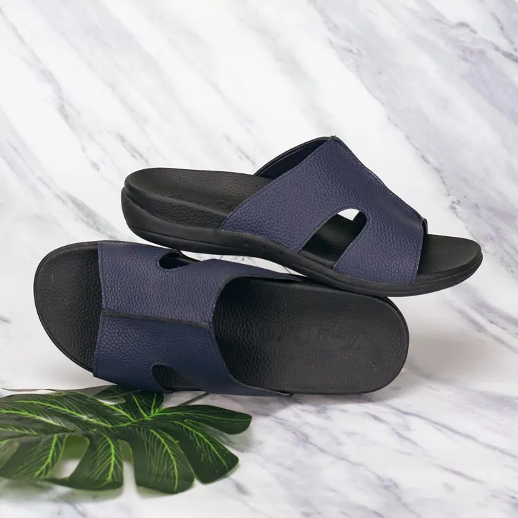 [20% off at cart] Men Ultra-Comfort Cutout Slide Sandals