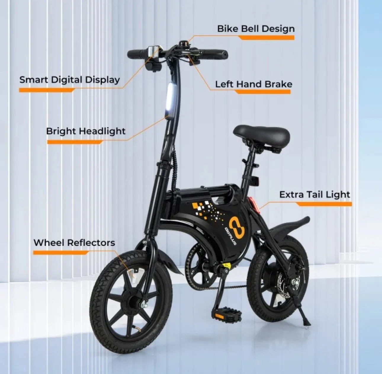 2025 Super Cool Foldable Electric Bike, Bicycle For Adults | 350W Brushless Motor | 36V Battery | Up To 24KPH | Rubber Tires | 3 Riding Modes