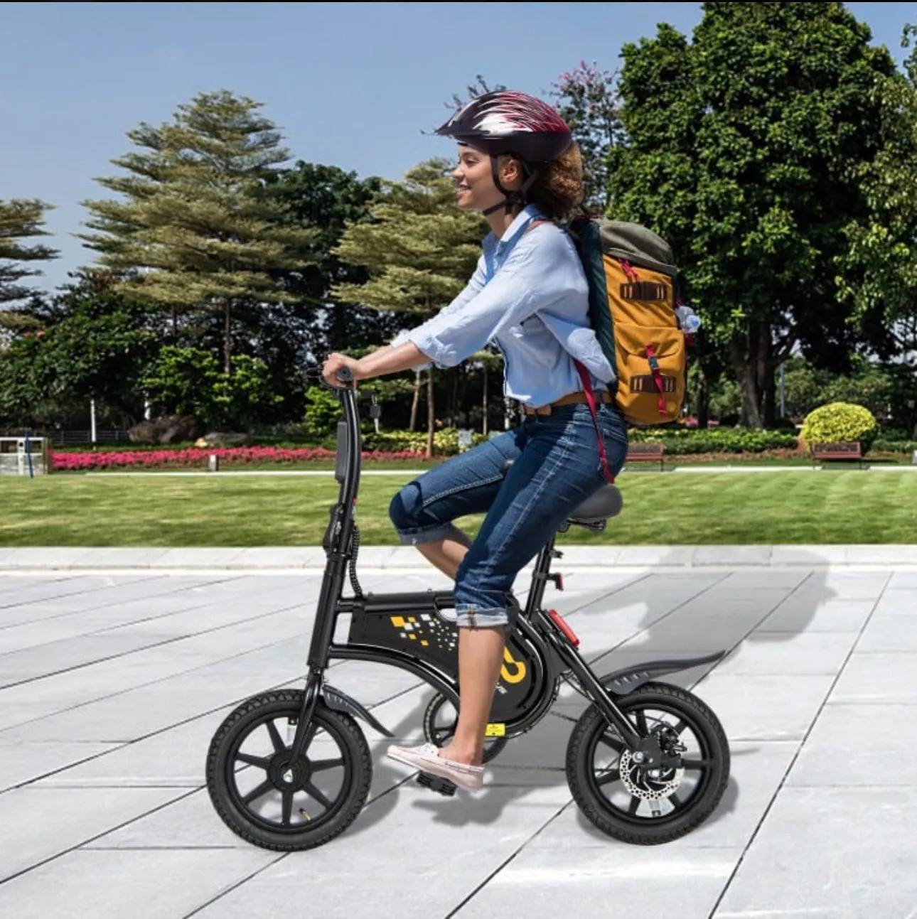 2025 Super Cool Foldable Electric Bike, Bicycle For Adults | 350W Brushless Motor | 36V Battery | Up To 24KPH | Rubber Tires | 3 Riding Modes