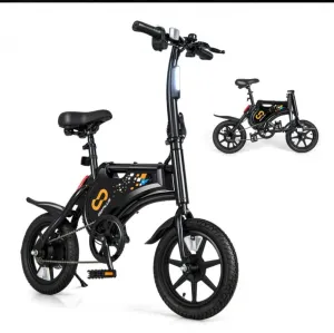 2025 Super Cool Foldable Electric Bike, Bicycle For Adults | 350W Brushless Motor | 36V Battery | Up To 24KPH | Rubber Tires | 3 Riding Modes