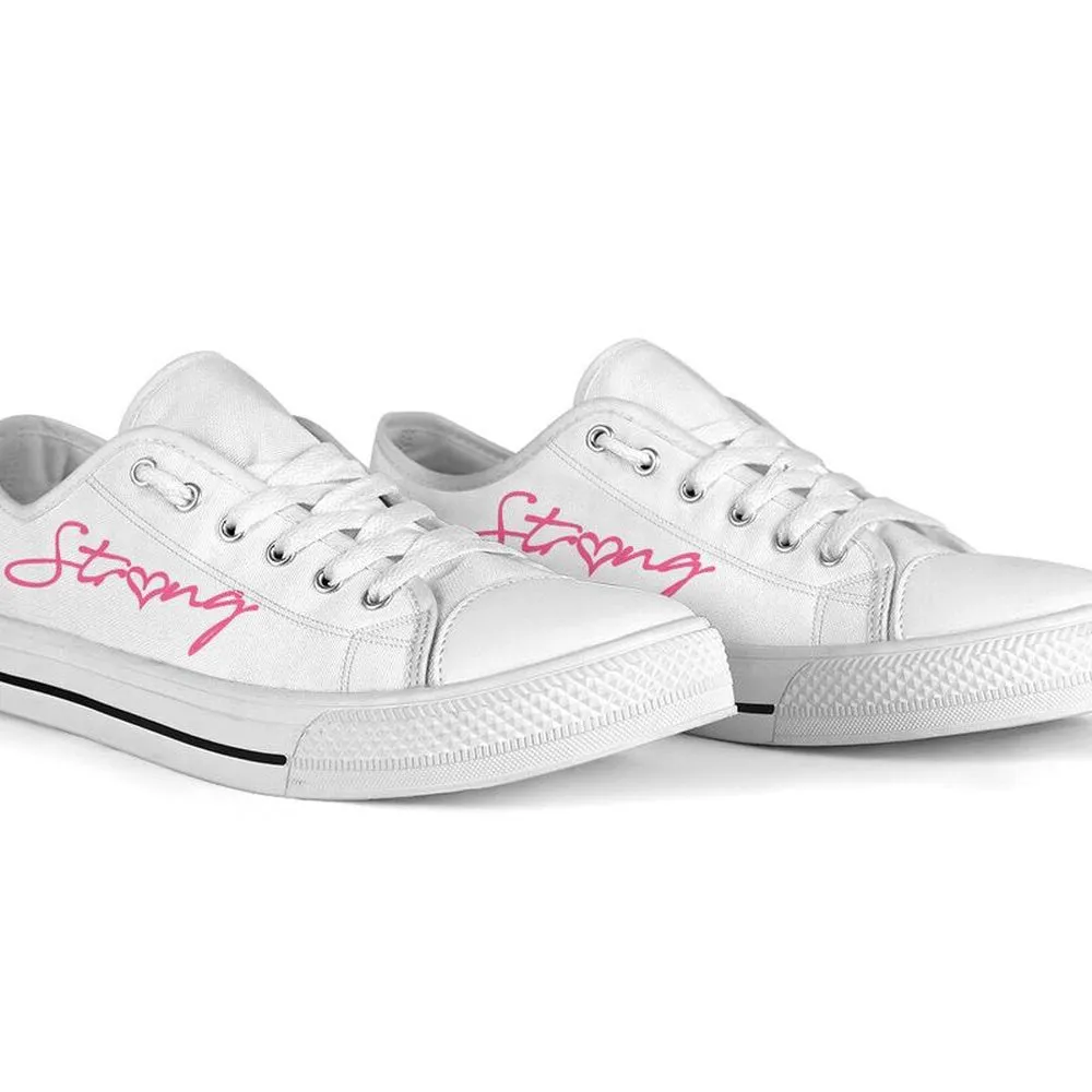 6Th Grade Strong Pink White Shoes, Teacher Shoes, Low Top Sneakers