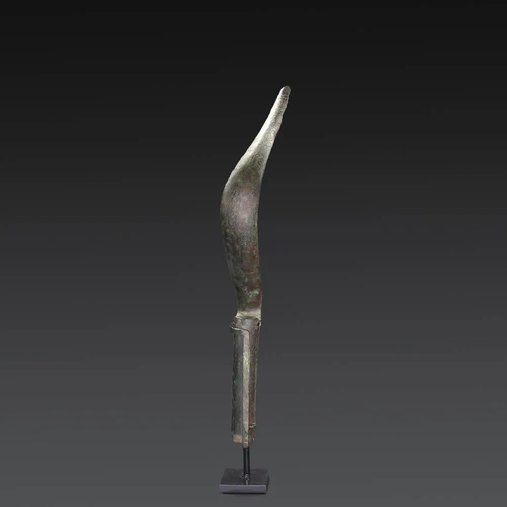 A decorated Roman Bronze Strigil, ca. 1st -2nd century CE