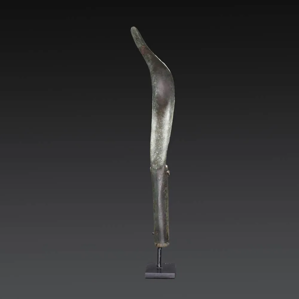 A decorated Roman Bronze Strigil, ca. 1st -2nd century CE