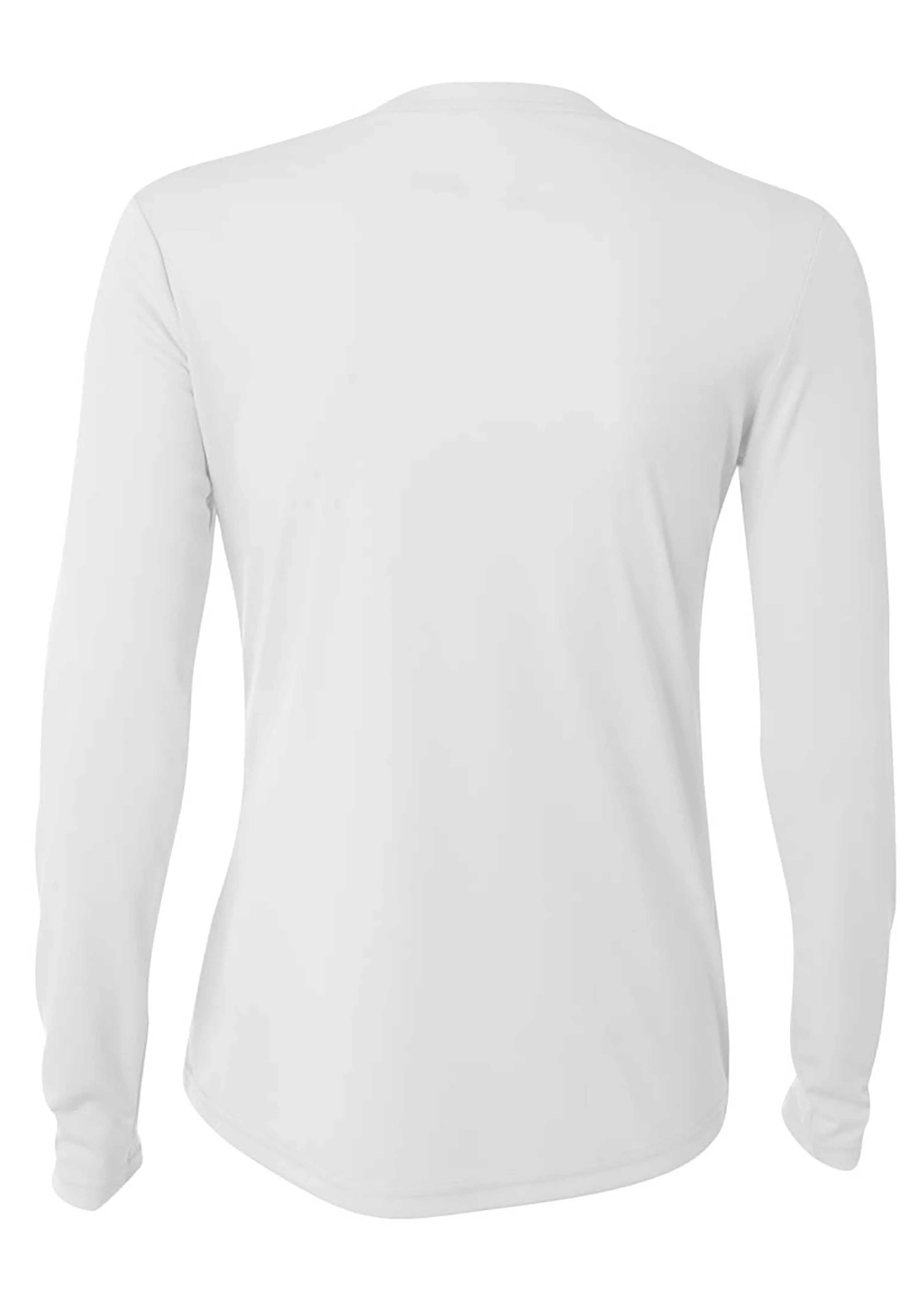 A4 Womens Long Sleeve Cooling Performance Crew