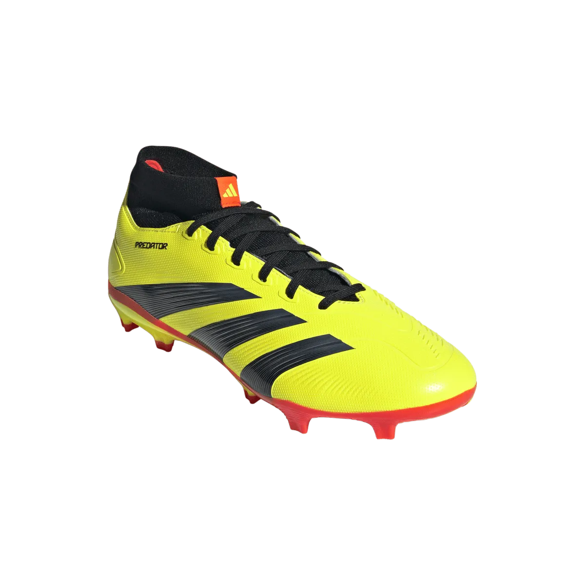 adidas Predator League Sock Firm Ground Junior Soccer Cleat IG7773 Yellow/Black/Solar Red