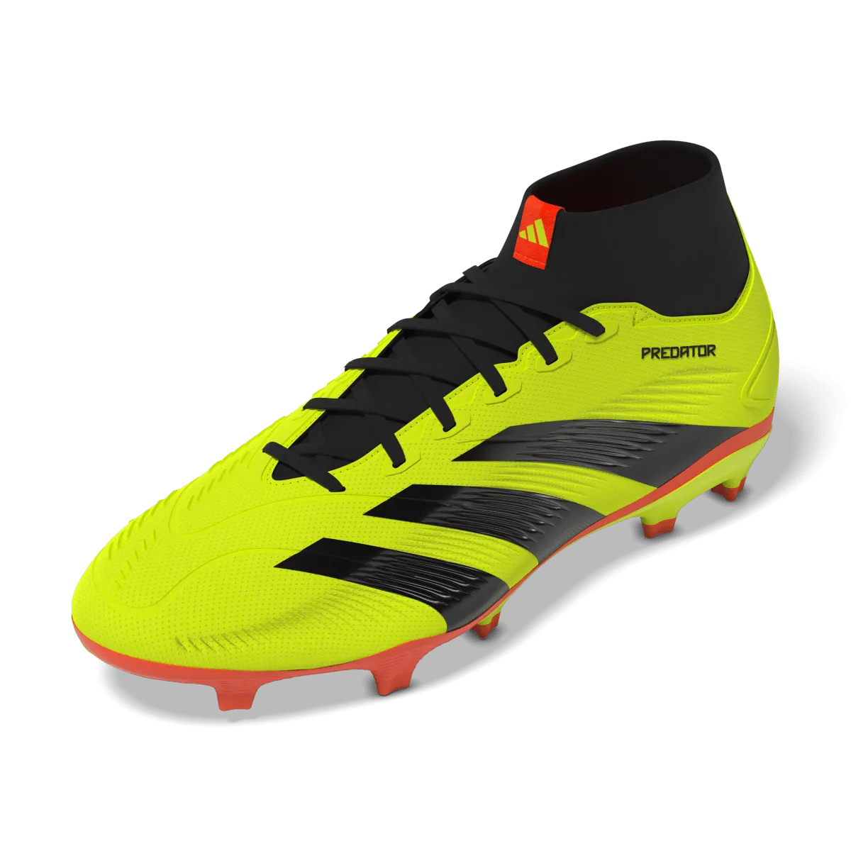 adidas Predator League Sock Firm Ground Junior Soccer Cleat IG7773 Yellow/Black/Solar Red