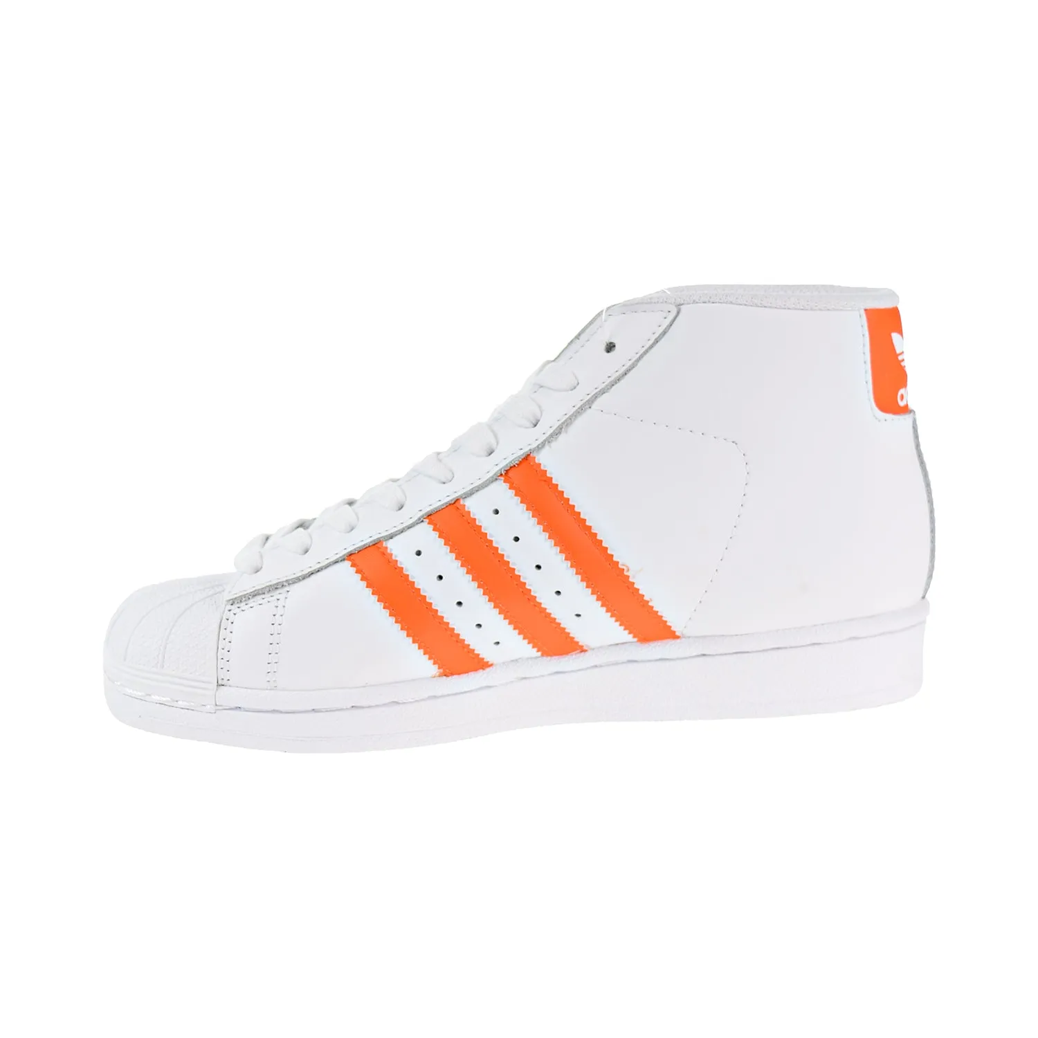 Adidas Pro Model Big Kids' Shoes Footwear White/Energy Orange/Gold Metallic