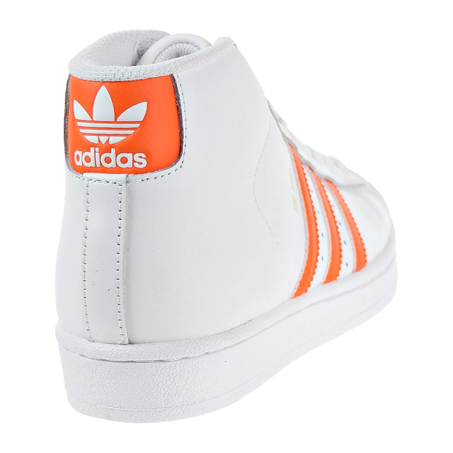 Adidas Pro Model Big Kids' Shoes Footwear White/Energy Orange/Gold Metallic