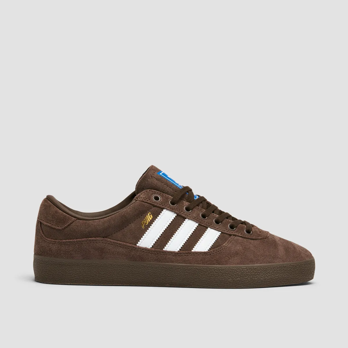 adidas Puig Indoor Shoes - Brown/Ftwr White/Bluebird