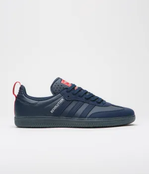 Adidas x Orchard x New England Revolution Samba ADV Shoes - Night Indigo / Night Indigo / Silver Metallic