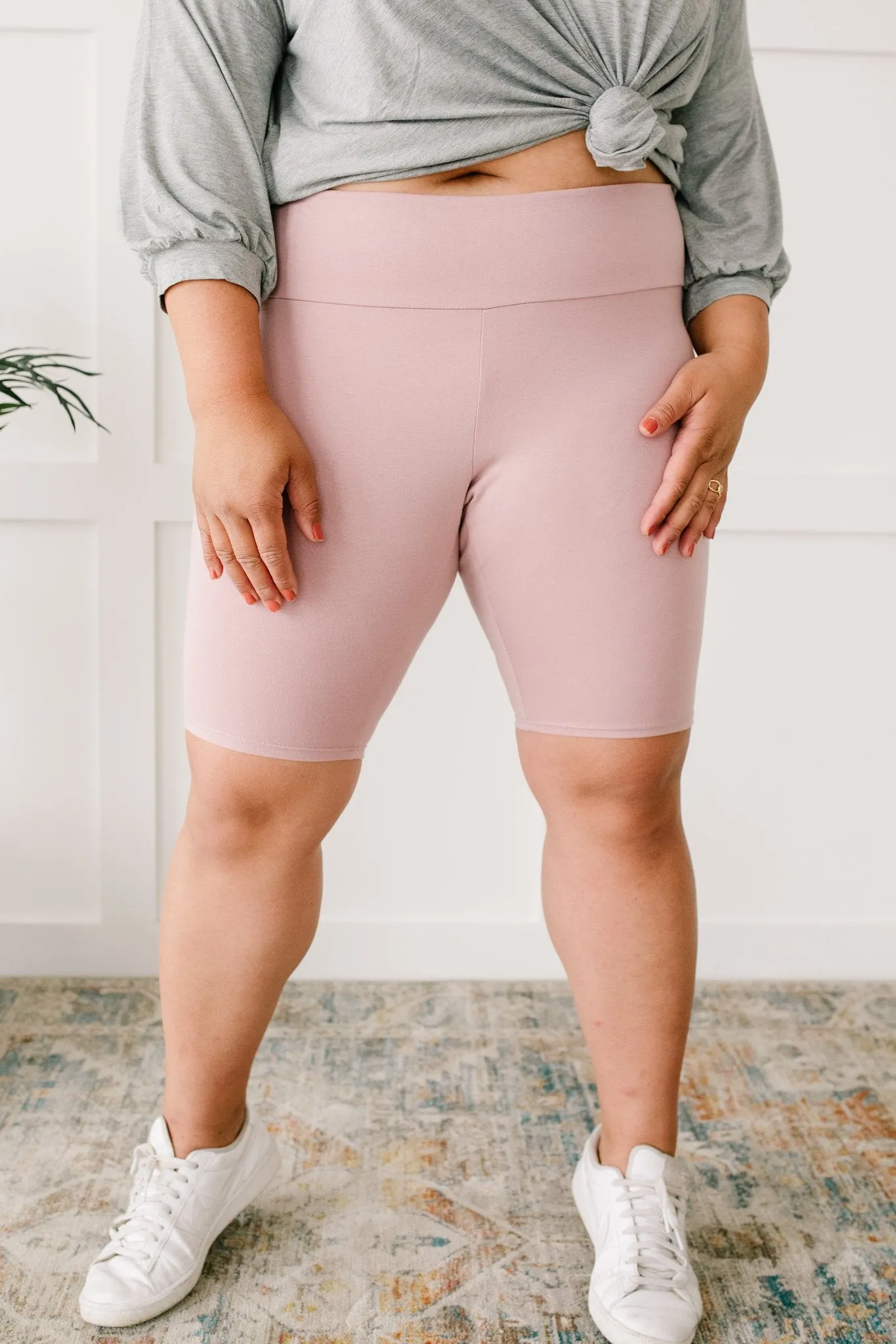 Aero Biker Shorts In Mauve