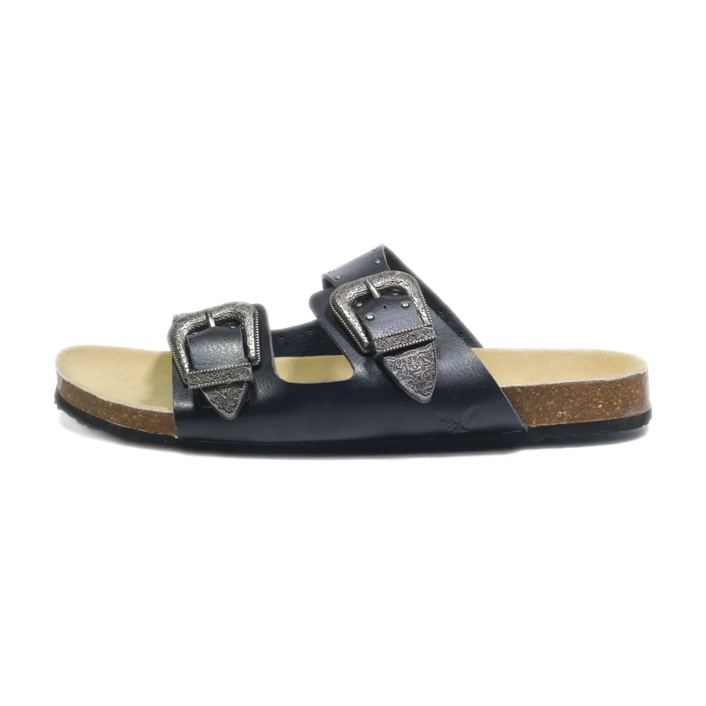 American Eagle Sliders Canvas Black Colour For Women