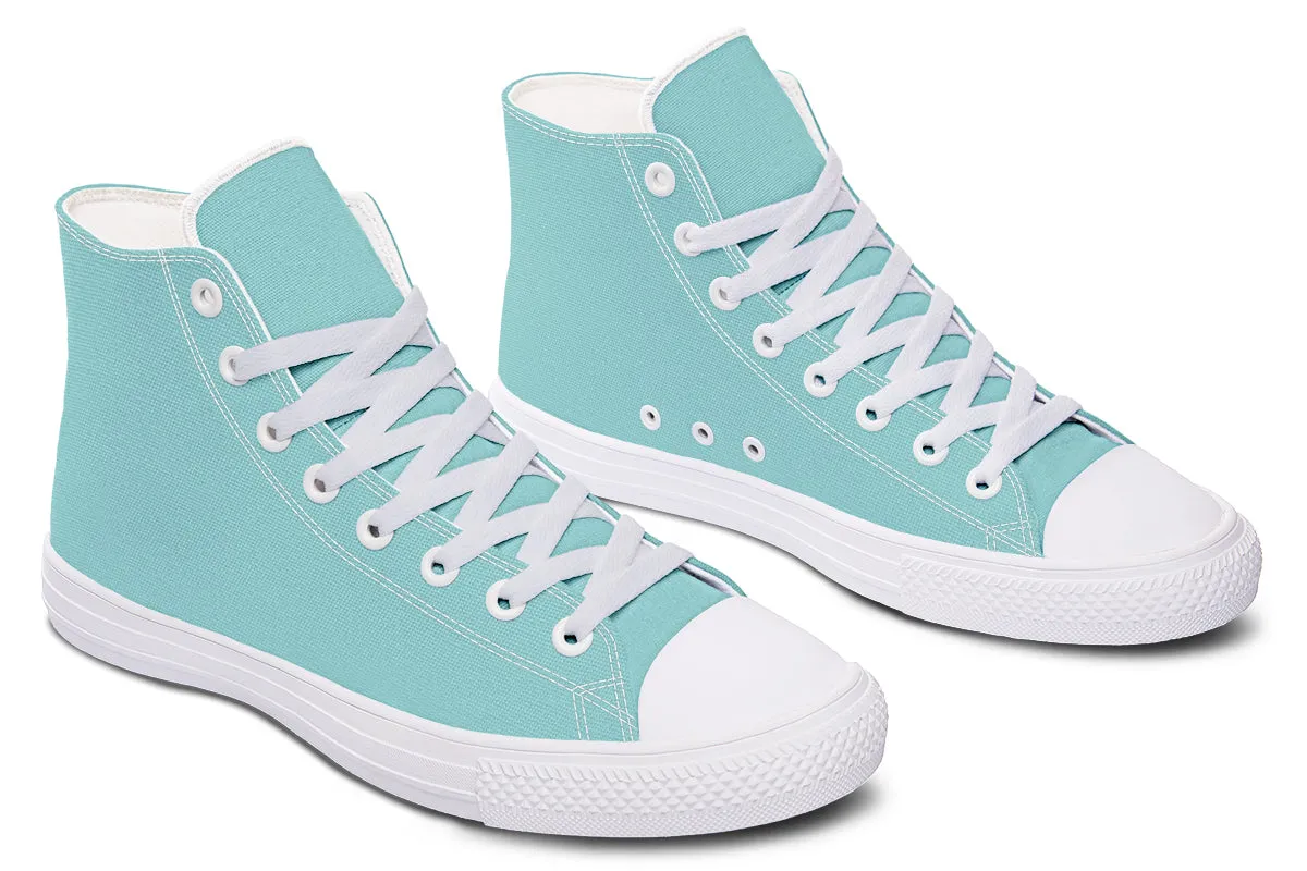 Aqua Mist High Tops - Classic Premium Canvas Shoes with Comfortable and Durable Soles