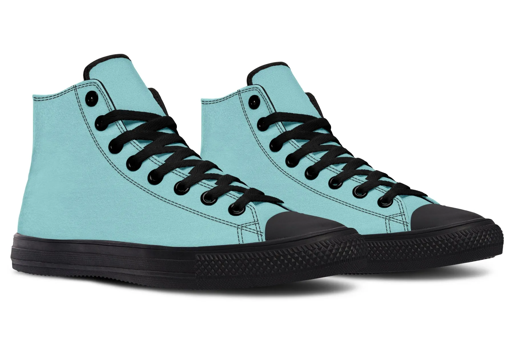 Aqua Mist High Tops - Classic Premium Canvas Shoes with Comfortable and Durable Soles