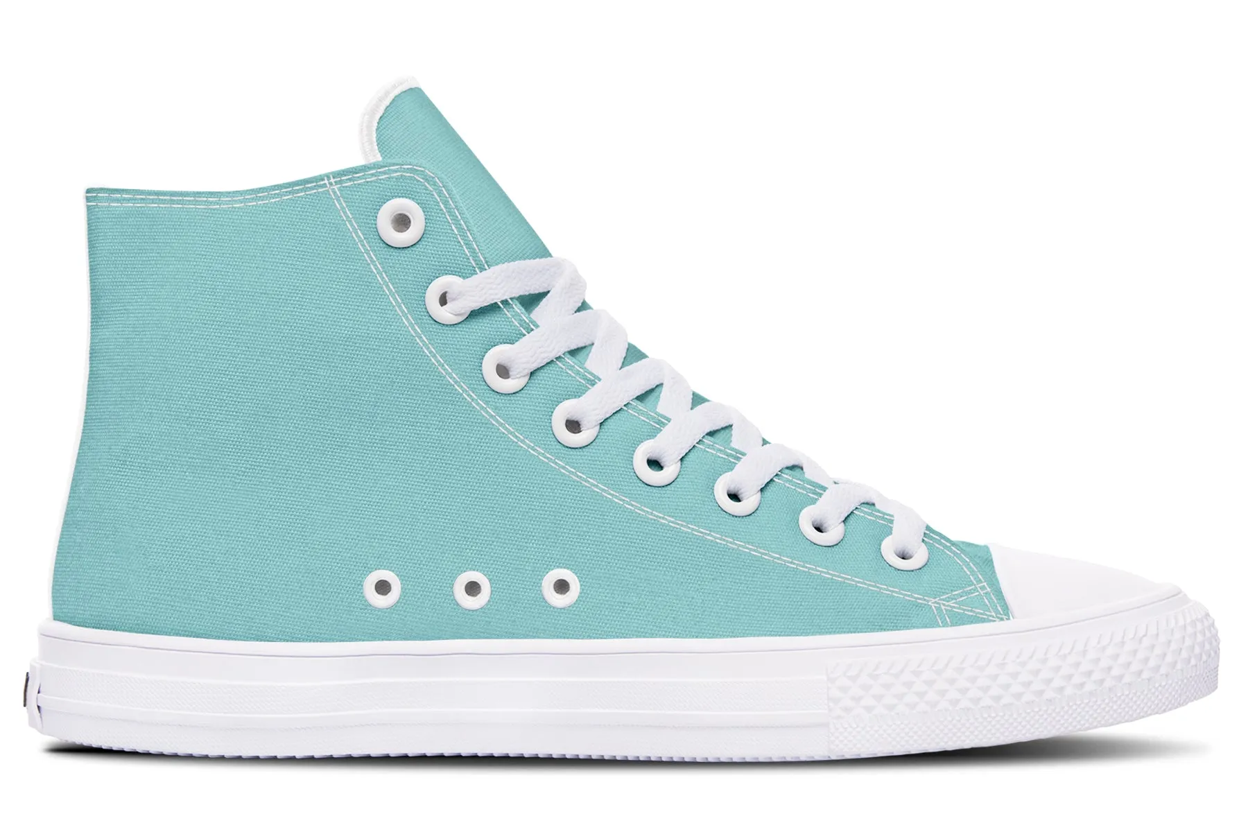 Aqua Mist High Tops - Classic Premium Canvas Shoes with Comfortable and Durable Soles