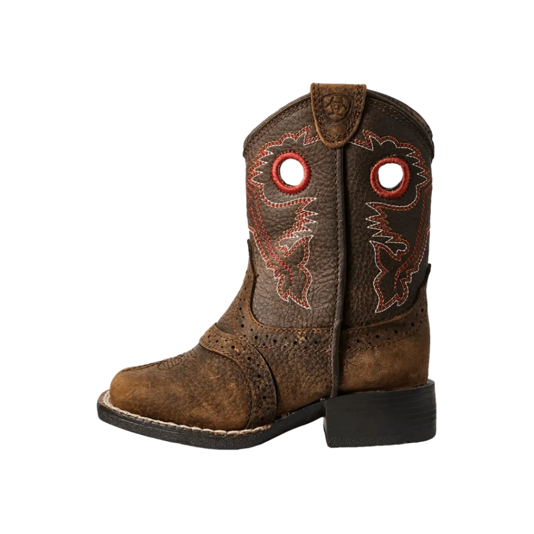 Ariat M&F Kid's Lil' Stompers Roughstock Brown Boot