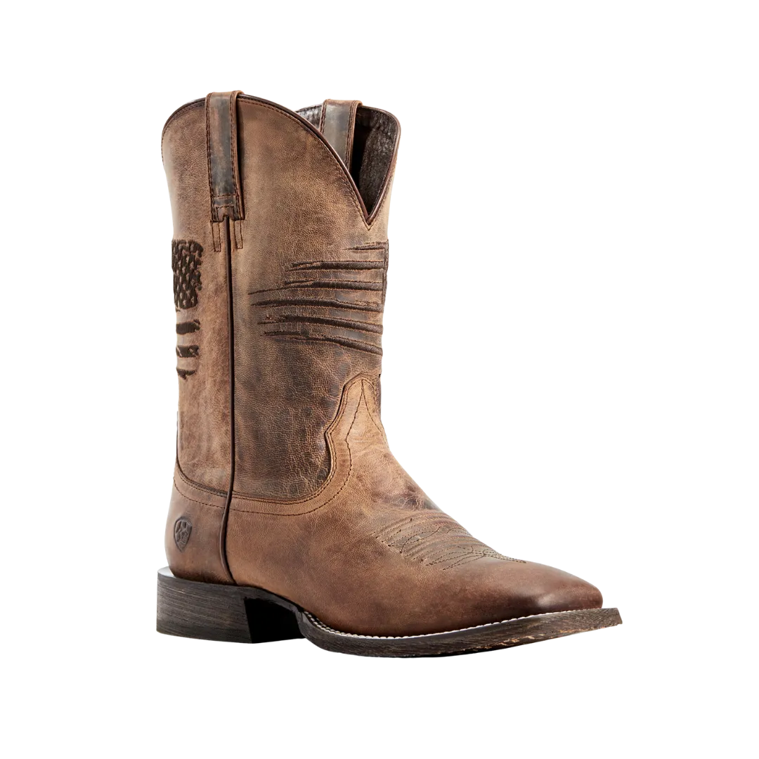 Ariat Men's Circuit Patriot Western Weathered Tan Boots