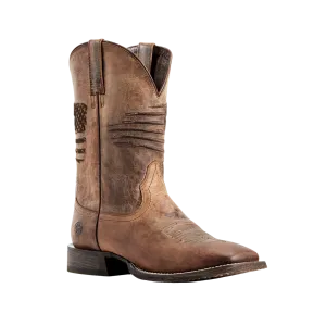 Ariat Men's Circuit Patriot Western Weathered Tan Boots