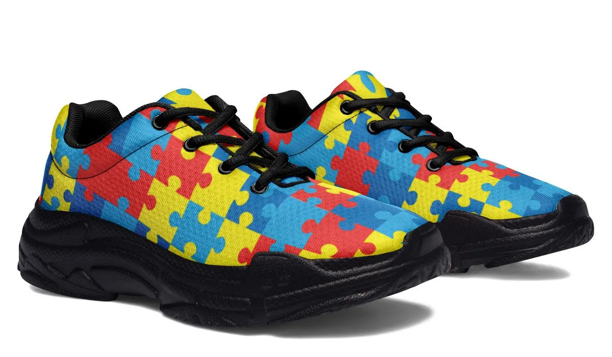 Autism Awareness Chunky Sneakers