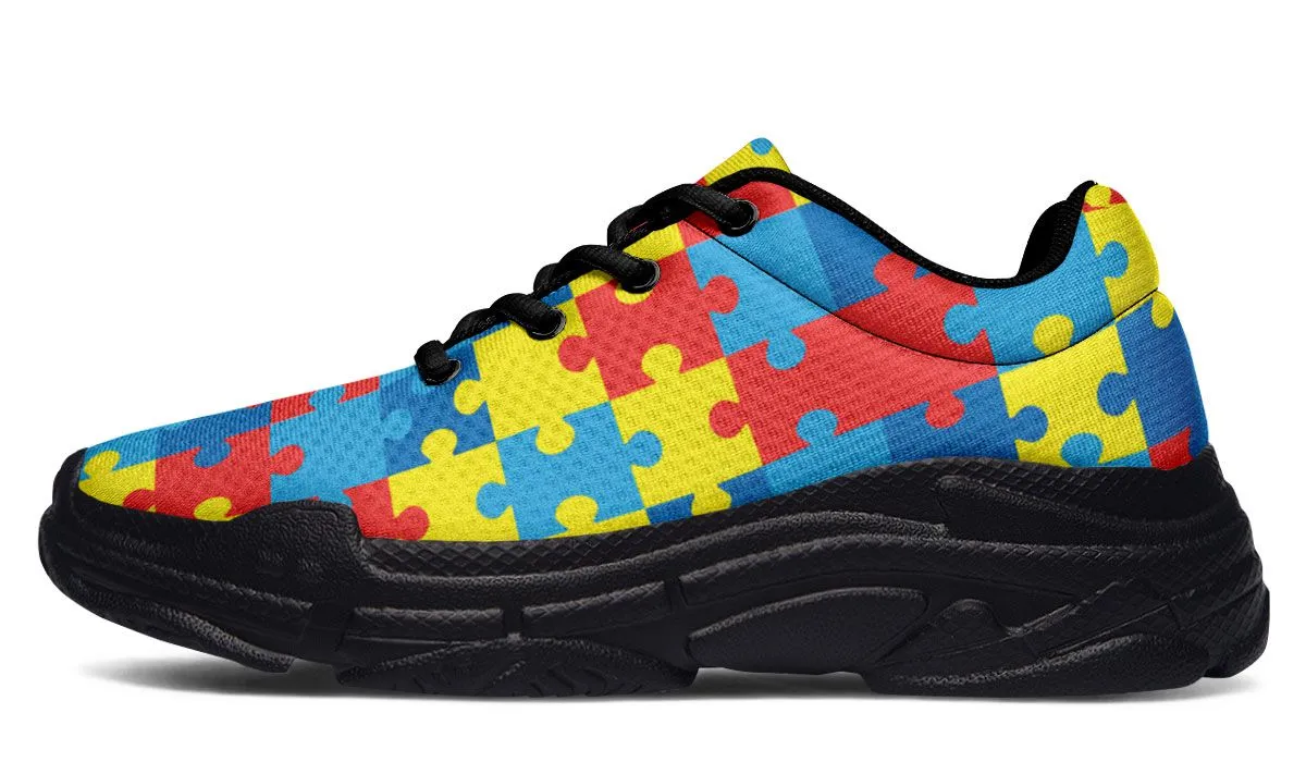 Autism Awareness Chunky Sneakers