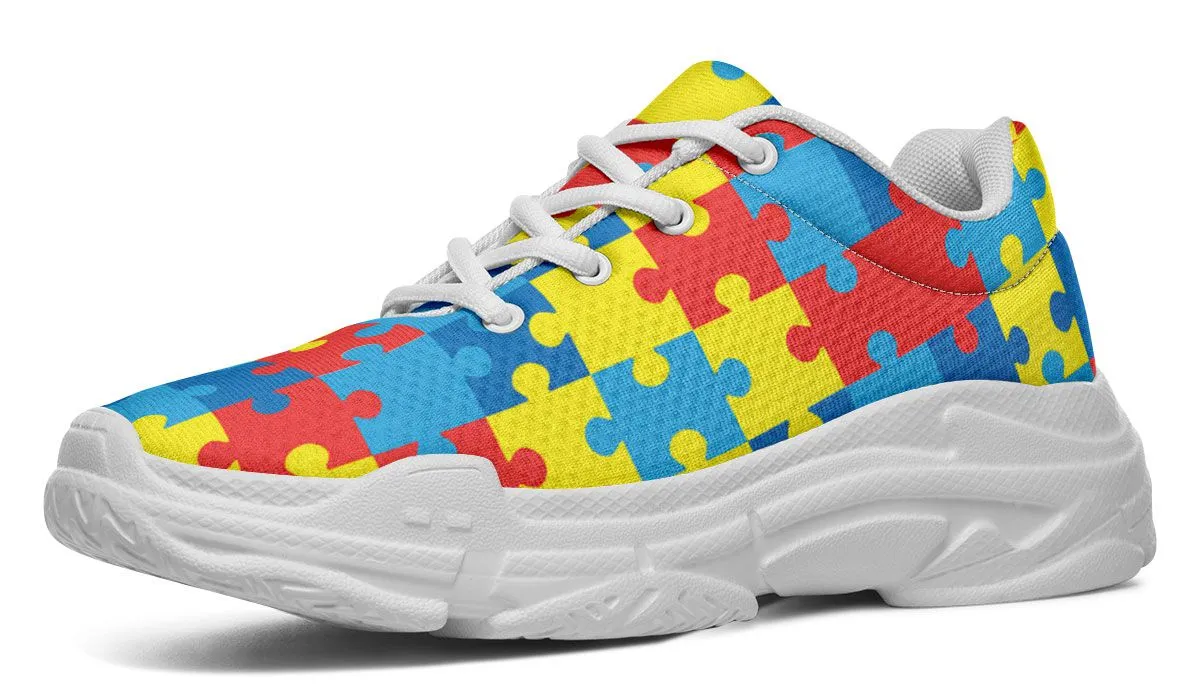 Autism Awareness Chunky Sneakers