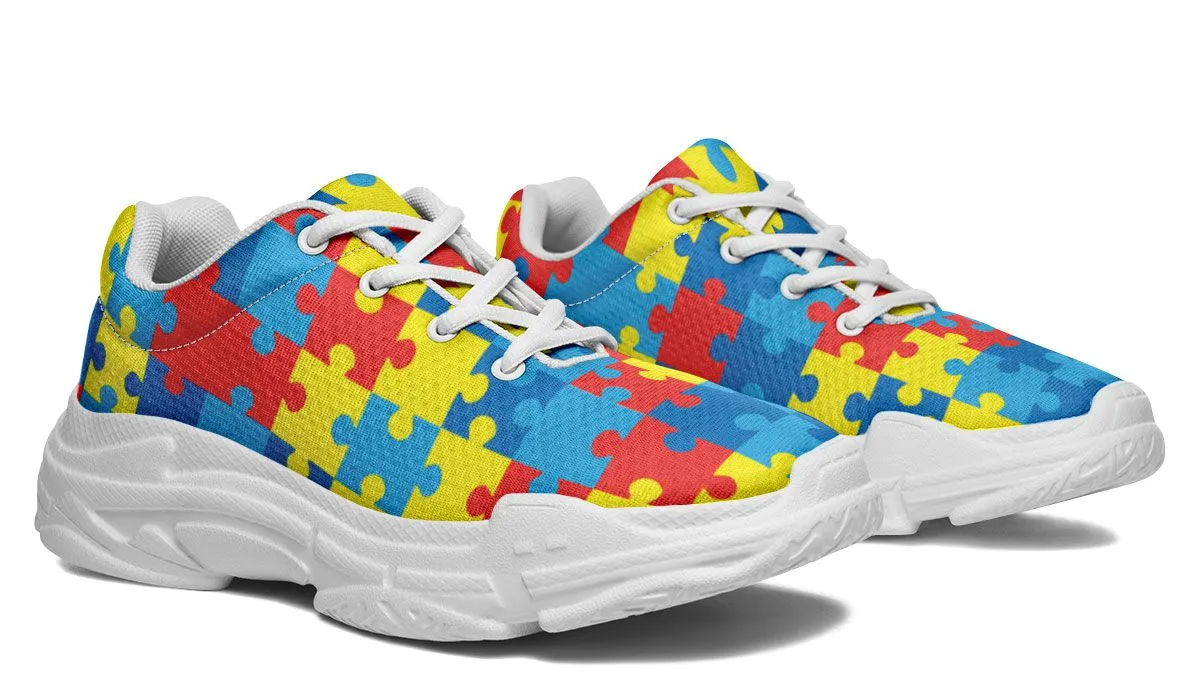 Autism Awareness Chunky Sneakers