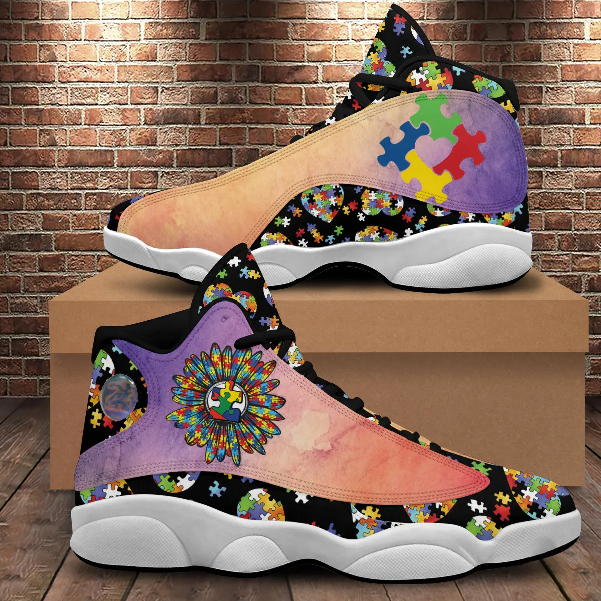 Autism Awareness For Men Women - Christian Shoes - Jesus Shoes - Unisex Basketball Shoes