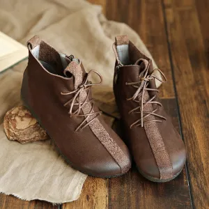 Autumn Retro Handmade Ankle Women's Boots | Gift Shoes