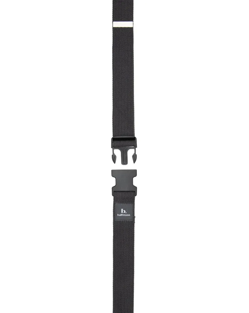 B, Halfmoon Quick Release Yoga Stretch Strap 8ft