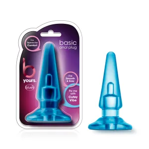 B Yours By Blush® | Basic Blue 4-Inch Anal Plug