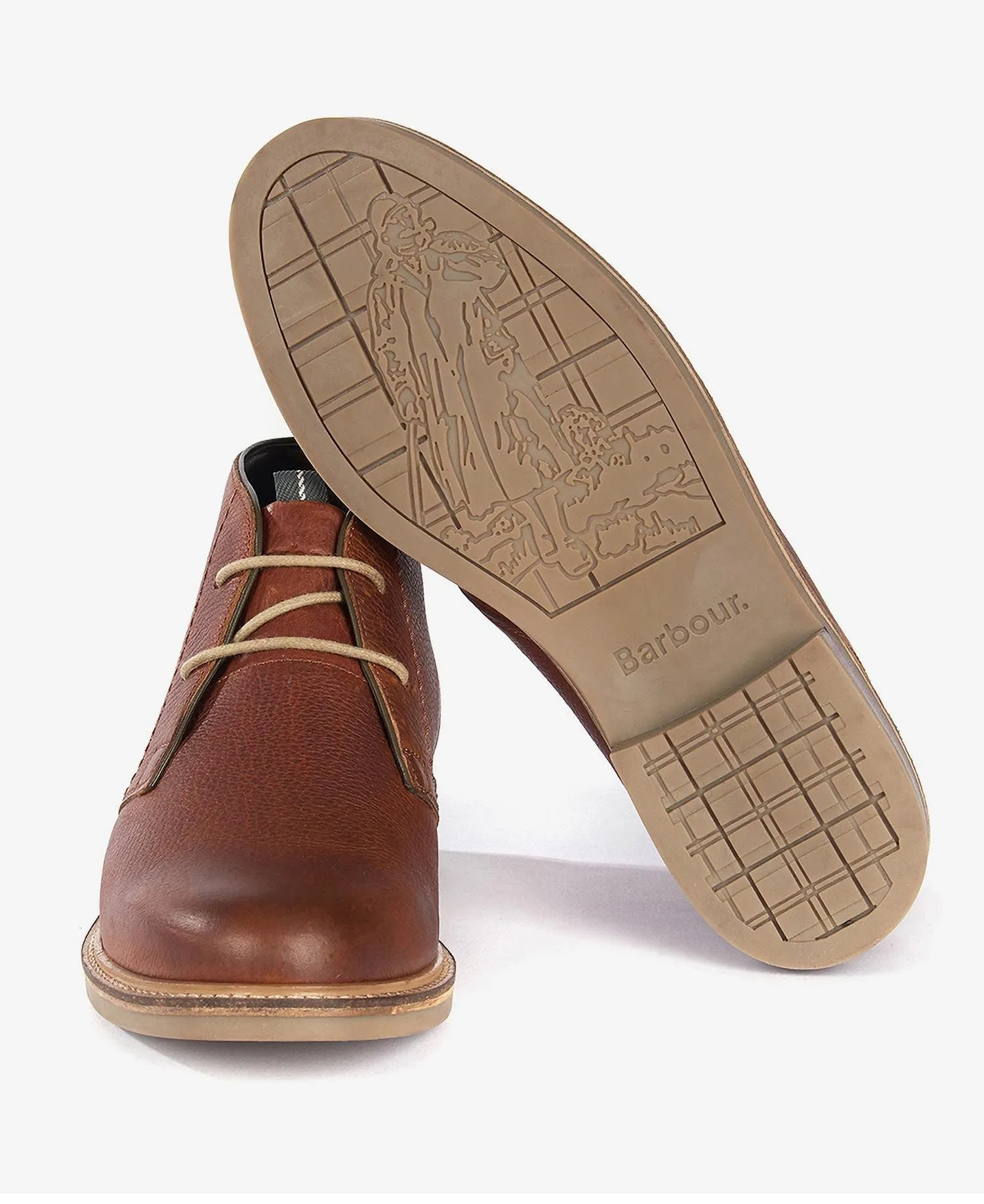 Barbour Readhead Chukka Boots , Cognac , John