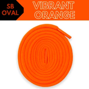 BASICS Oval SB Dunk Laces - Vibrant Orange