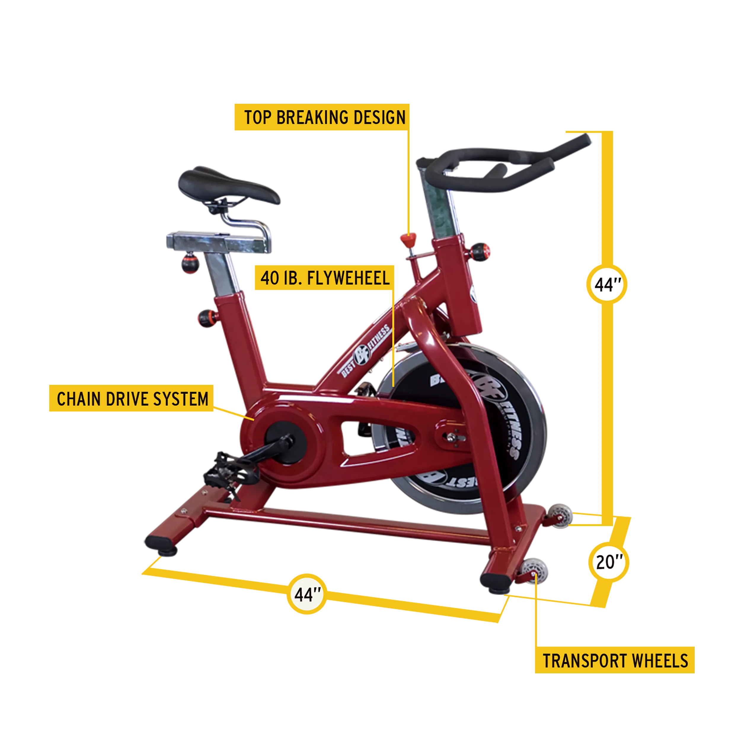 Best Fitness BFSB5 Indoor Training Cycle