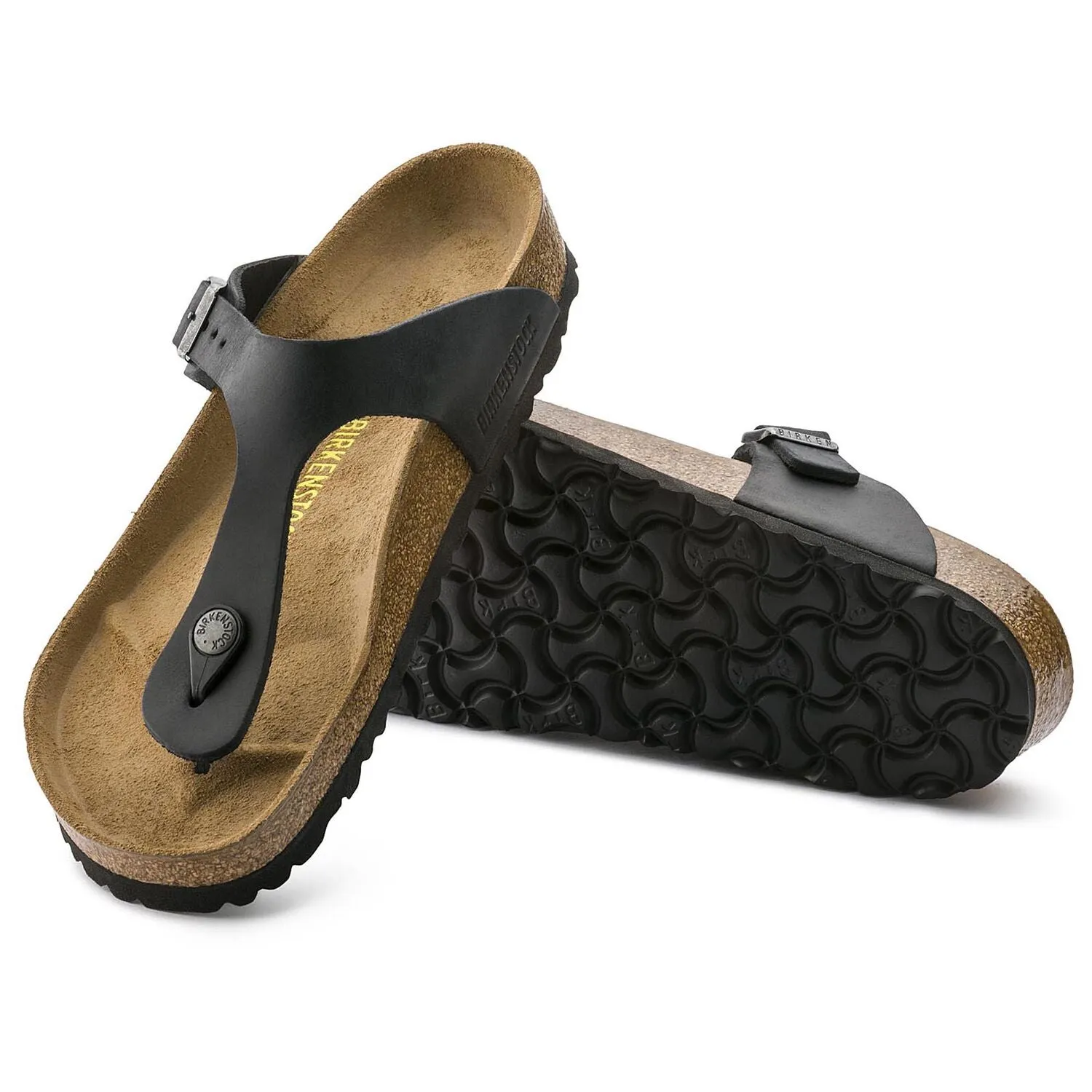 Birkenstock Gizeh Oiled Leather Color: Black