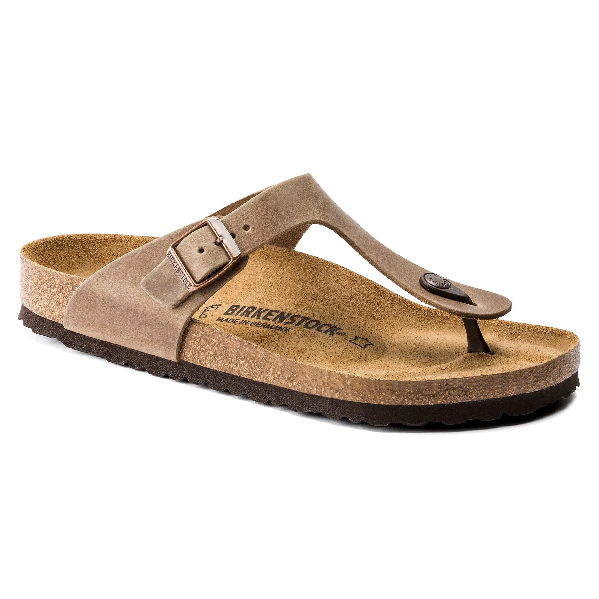 Birkenstock Gizeh Oiled Leather Color: Tobacco Brown