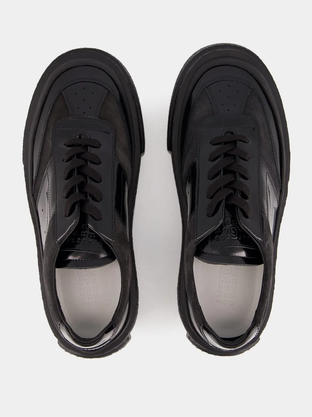 Black Patent Leather Sneakers