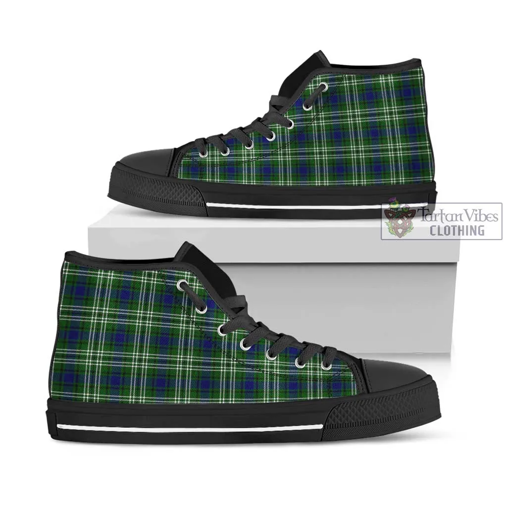 Blackadder Tartan High Top Shoes