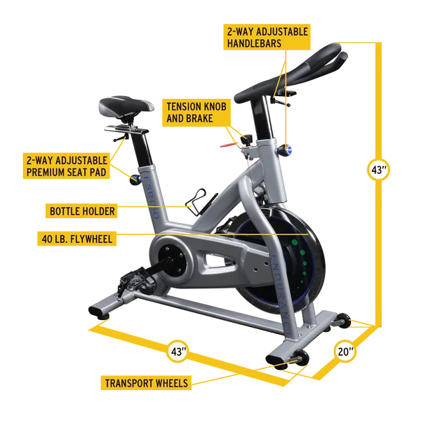 Body-Solid - ENDURANCE INDOOR EXERCISE Bikes, ESB150