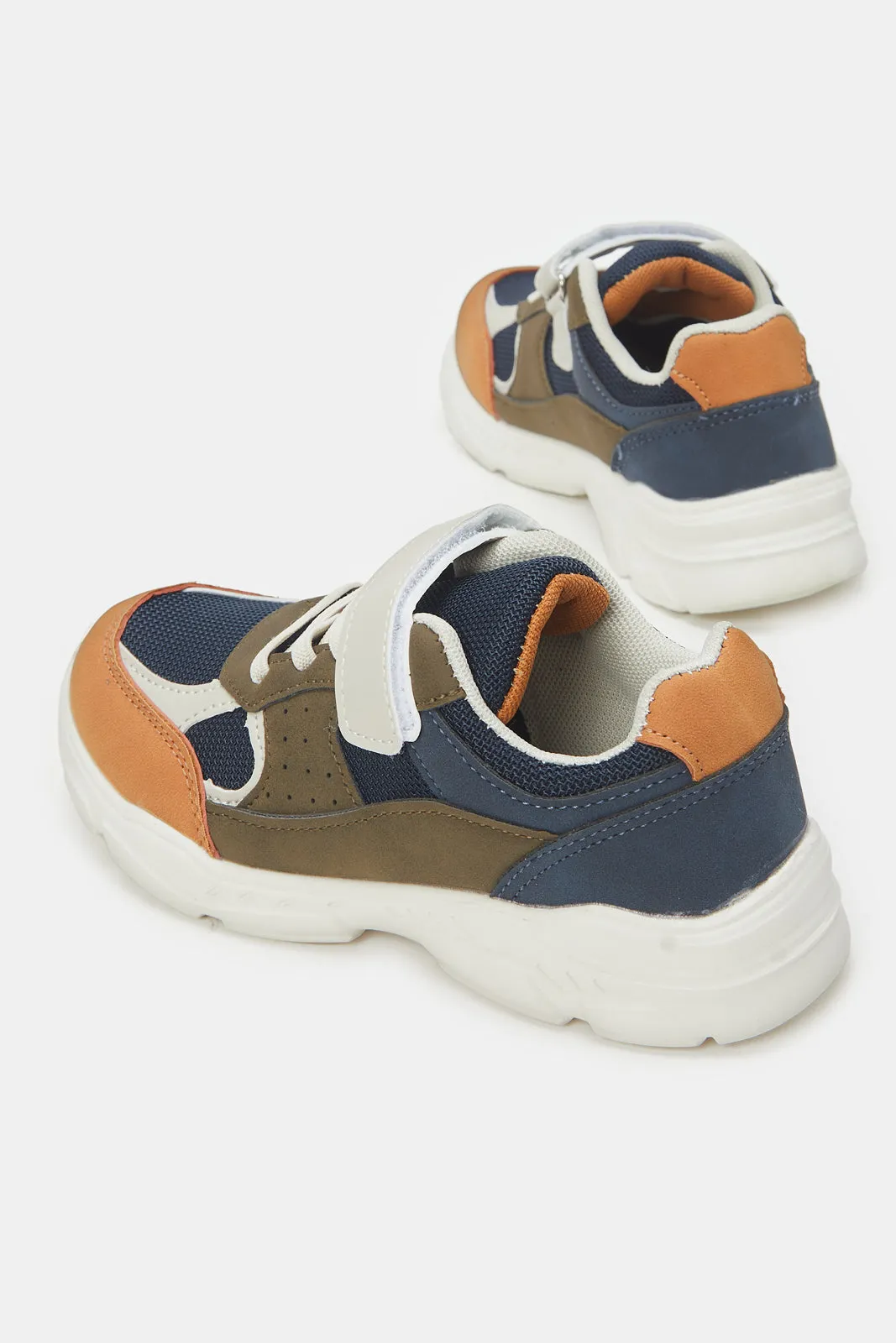 Boys Assorted Color Block Chunky Sneakers