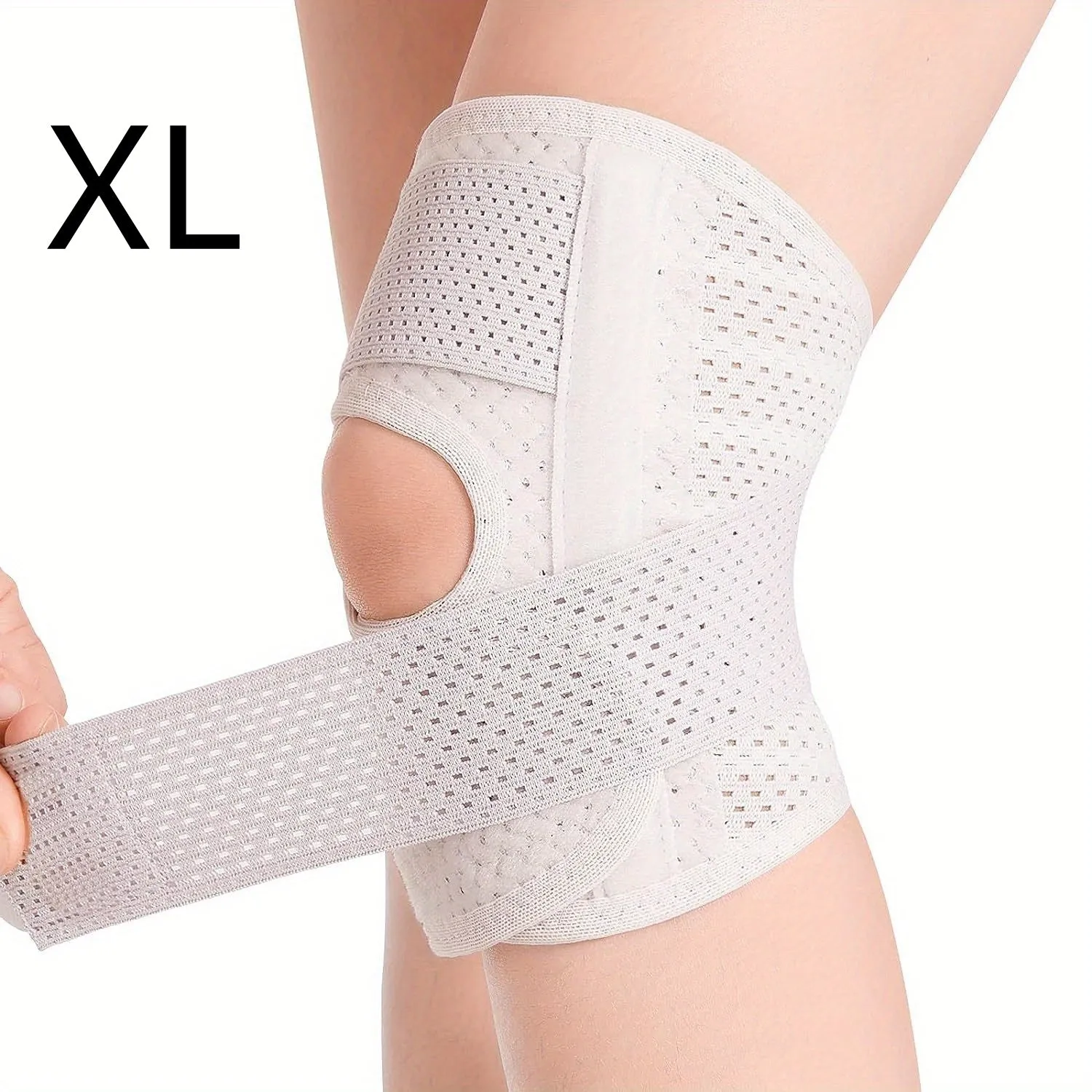 Breathable Knee Support Brace with Side Stabilizers for Arthritis