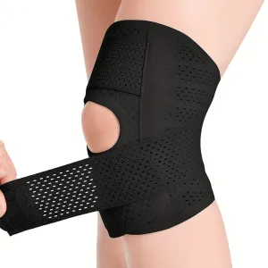 Breathable Knee Support Brace with Side Stabilizers for Arthritis