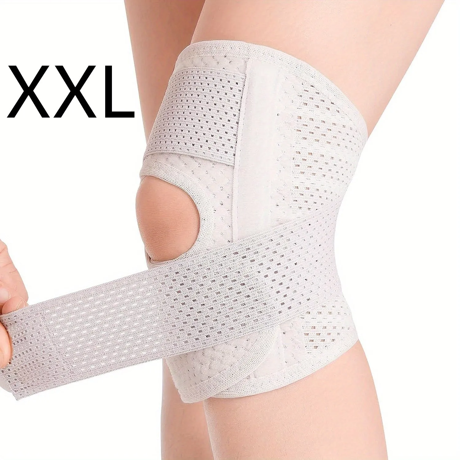 Breathable Knee Support Brace with Side Stabilizers for Arthritis