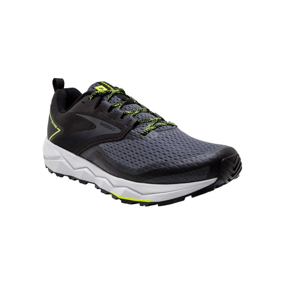 Brooks Divide 2 Shoes Black White Yellow fluor SS21