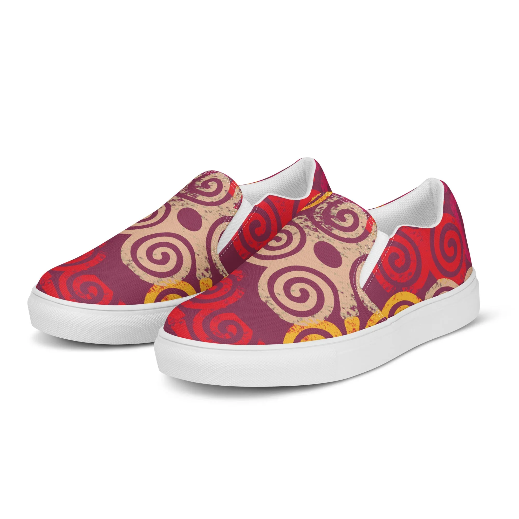 Bubalapa Spiraled Women’s slip-on canvas shoes