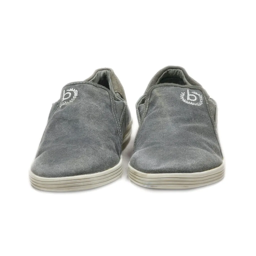 Bugatti Casual Slip Ons Canvas Grey Colour For Men