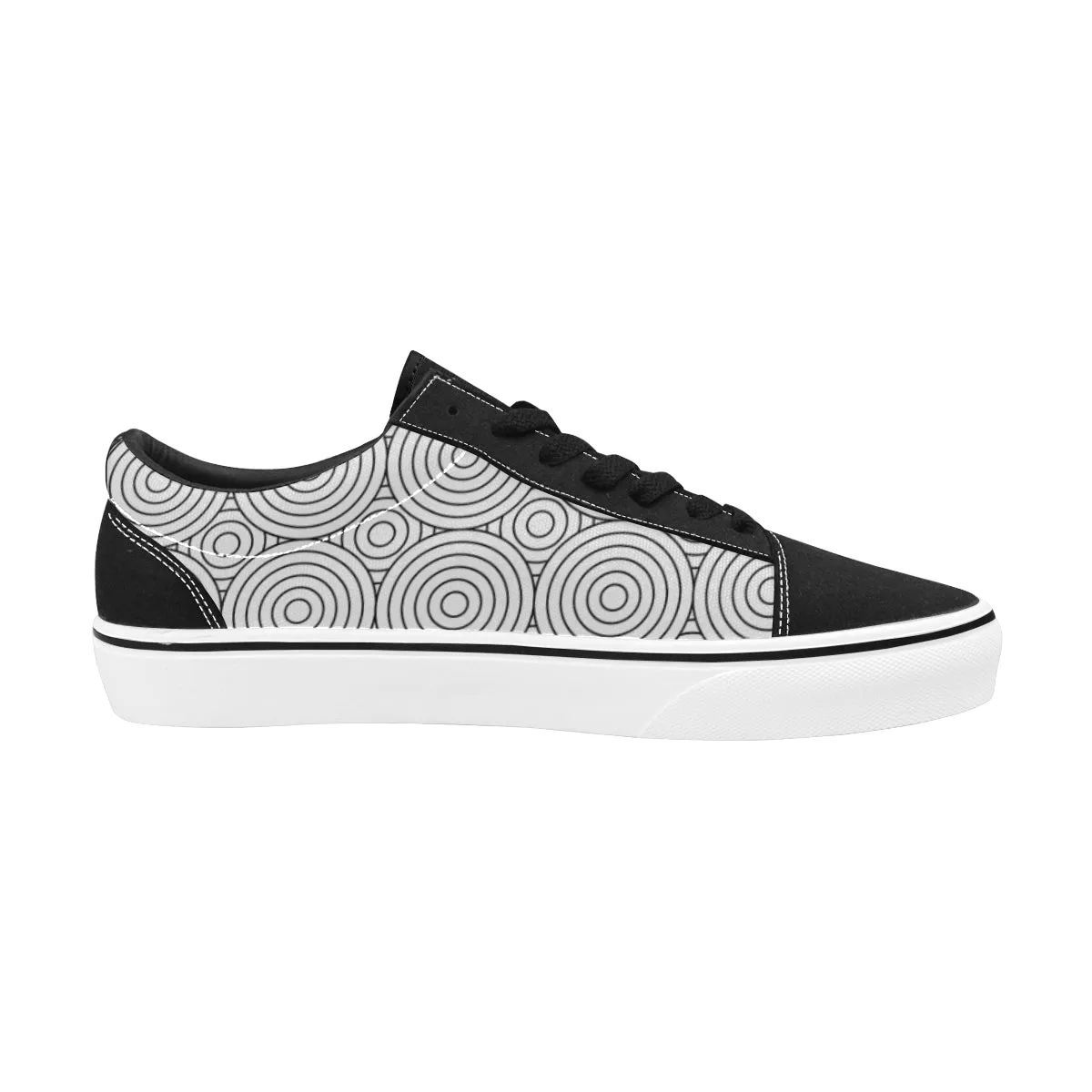 Buy Women Big Size Monochrome Print Canvas Low Top Shoes at TFS