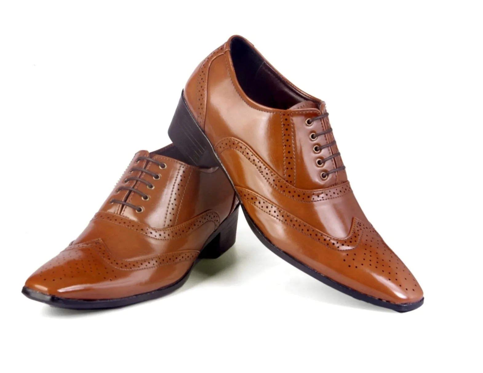 BXXY  Height Increasing Formal And Office Wear Brogue Shoes For Men