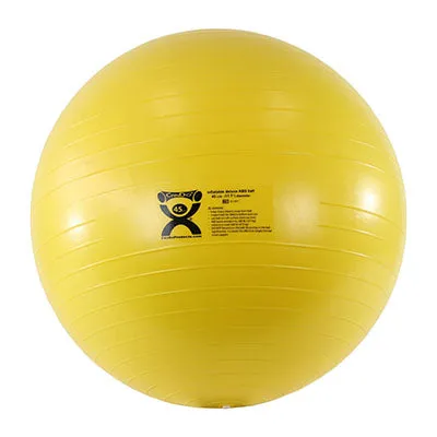 CanDo® Inflatable Exercise Ball - Yellow - 18" (45 cm)