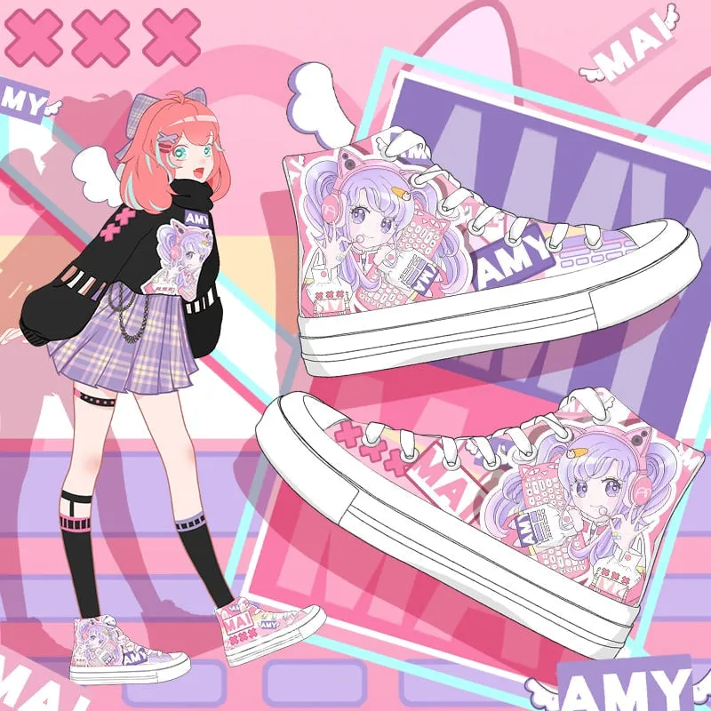 Candycore Amy High Top Sneakers