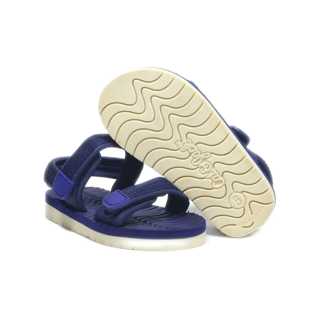 Cat & Jack Target Flat Sandals Canvas Blue Colour For Kids